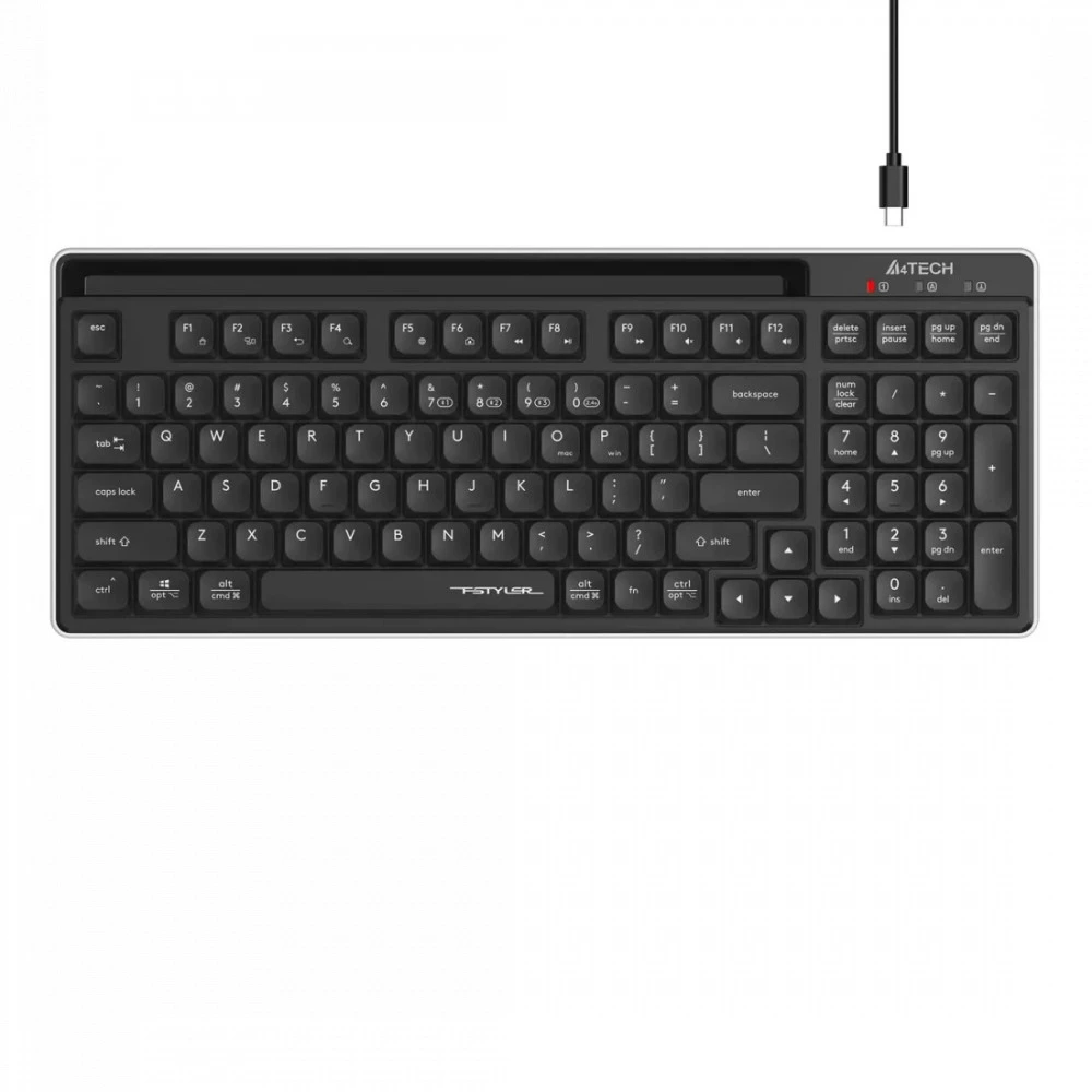 Клавиатура A4Tech Fstyler FBX70C BLACK Беспроводная, Bluetooth