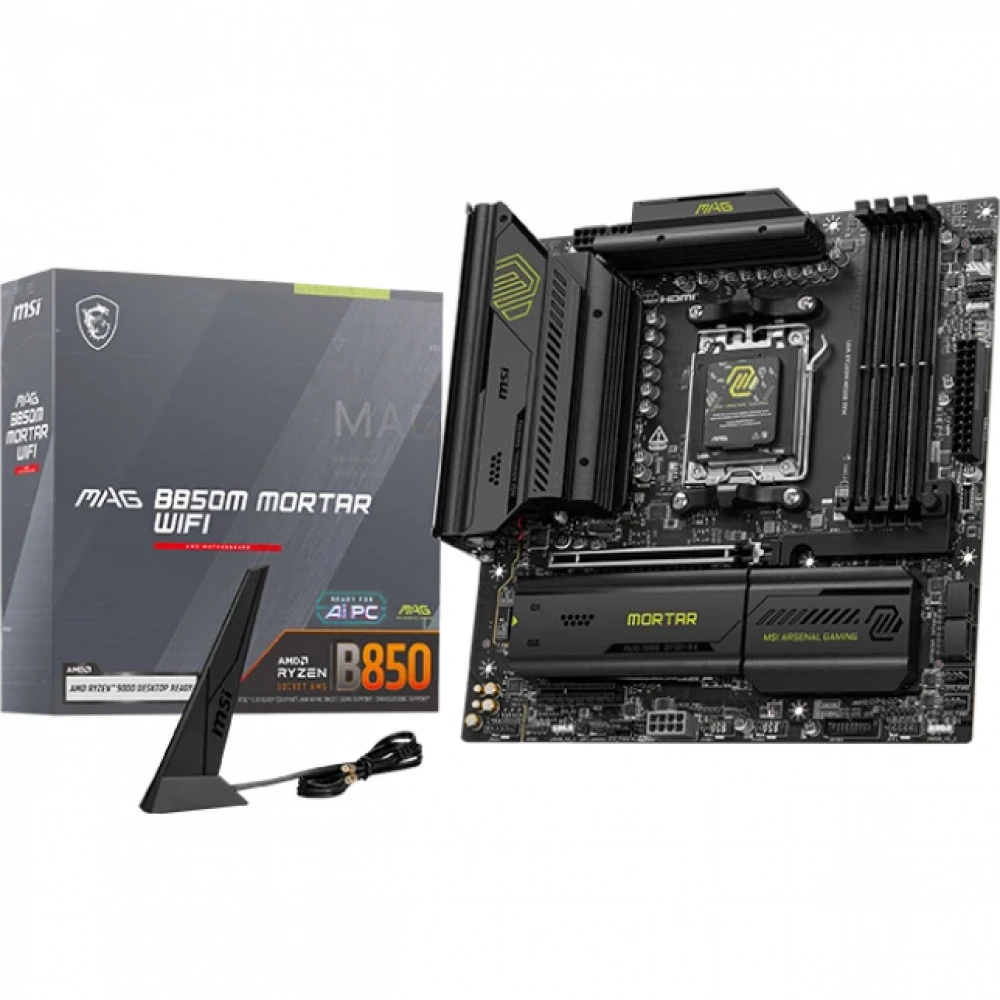 Материнская плата MSI MAG B850M MORTAR WIFI Micro-ATX, AMD AM5