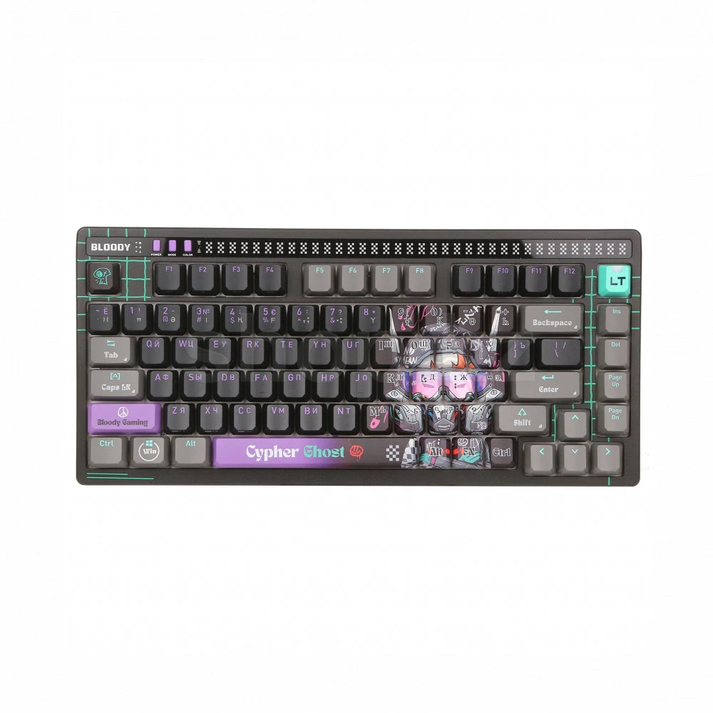 Клавиатура Bloody AT75 Cypher Ghost Проводная, USB