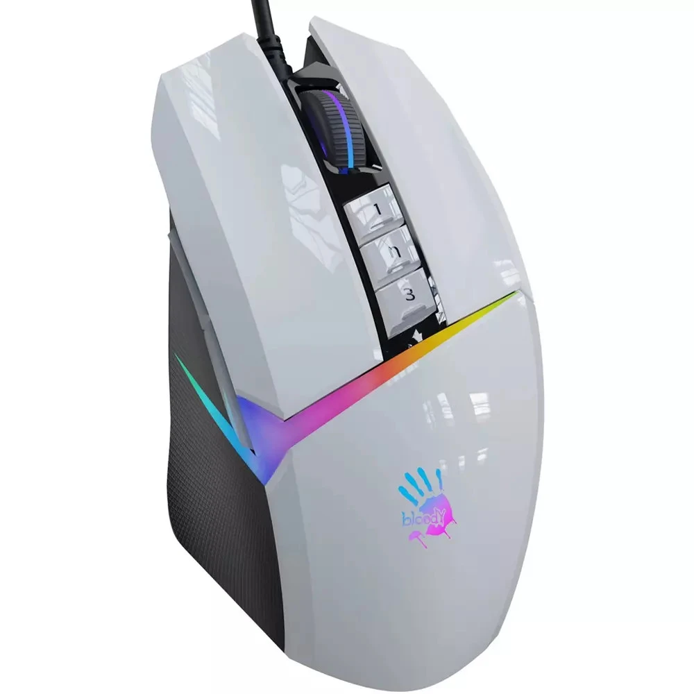 Мышь Bloody W60-Max-Panda White Игровые, Проводная
