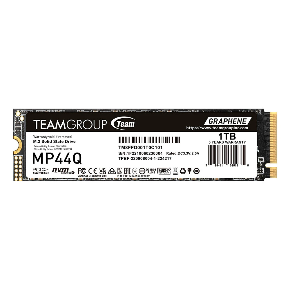 Жесткий диск Team Group MP44Q TM8FFD001T0C101 SSD (твердотельные), 1 ТБ, M.2, PCIe