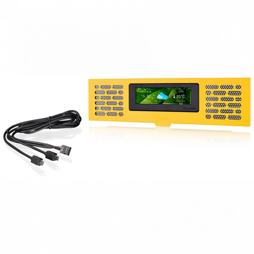 Аксессуар для ПК и Ноутбука Thermaltake Панель LCD, The Tower 200 Bumblebee AC-067-OO4NAN-A1 LCD панель для корпуса