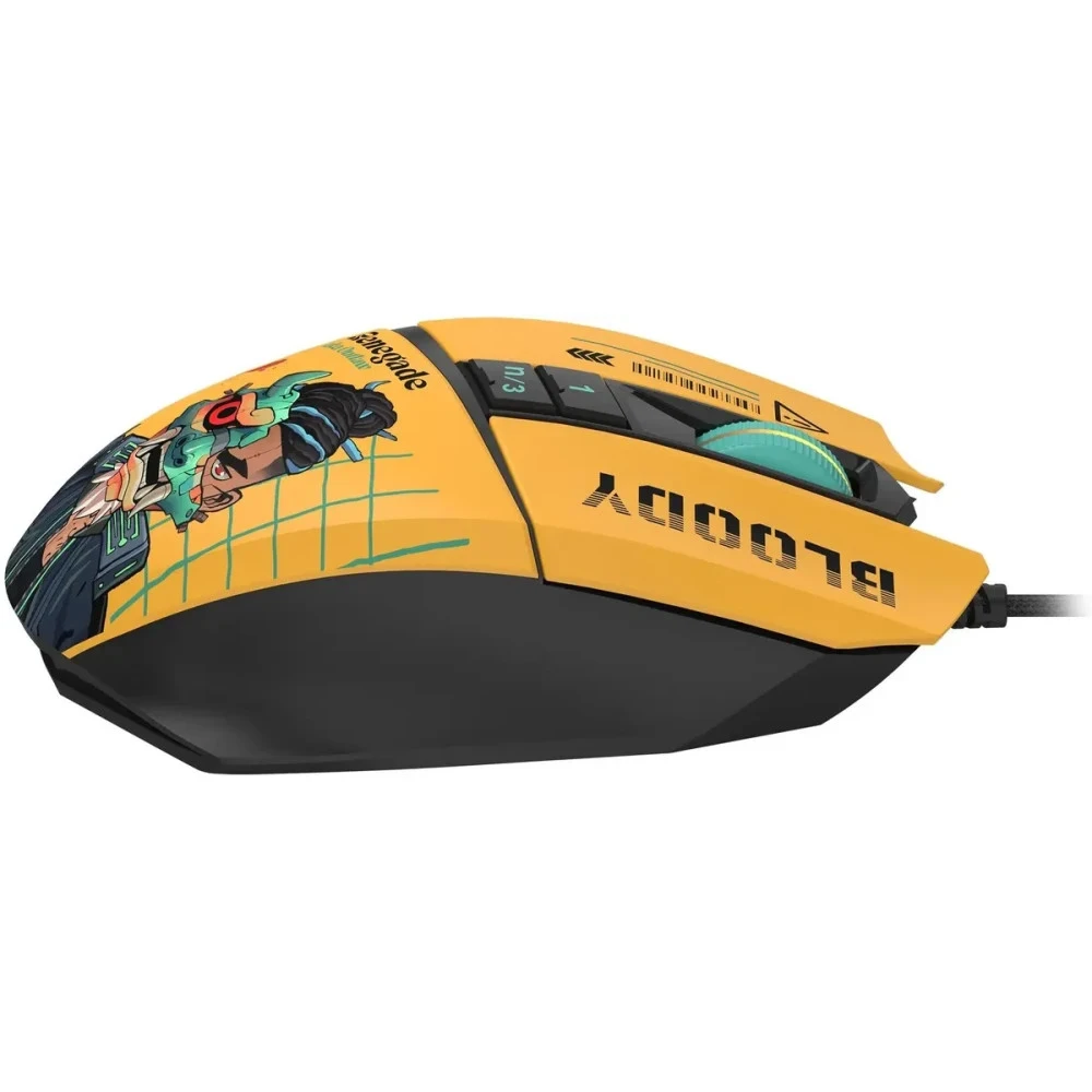 Мышь Bloody W63 Max Renegade Yellow Sunset W63 MAX/ RENEGADE SUNSET ACTIVATED Игровые, Проводная