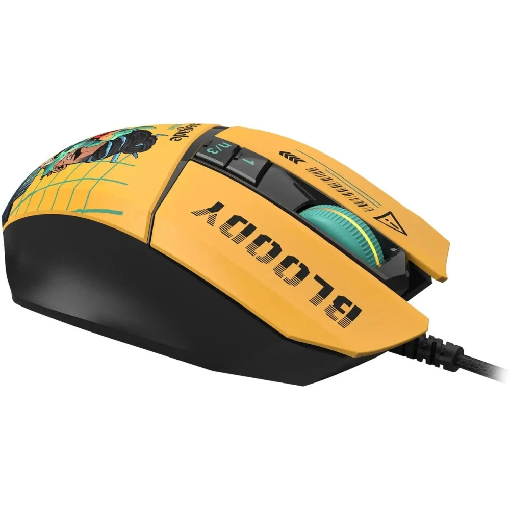 Мышь Bloody W63 Max Renegade Yellow Sunset W63 MAX/ RENEGADE SUNSET ACTIVATED Игровые, Проводная