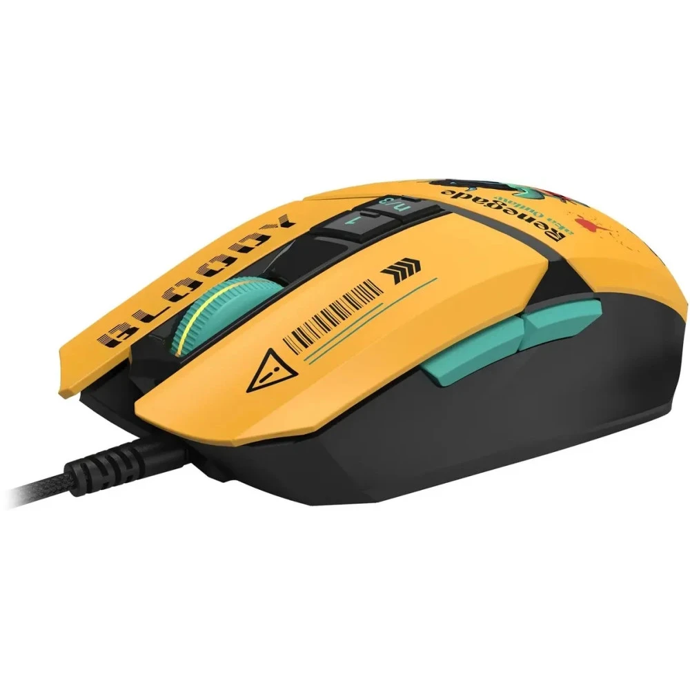 Мышь Bloody W63 Max Renegade Yellow Sunset W63 MAX/ RENEGADE SUNSET ACTIVATED Игровые, Проводная