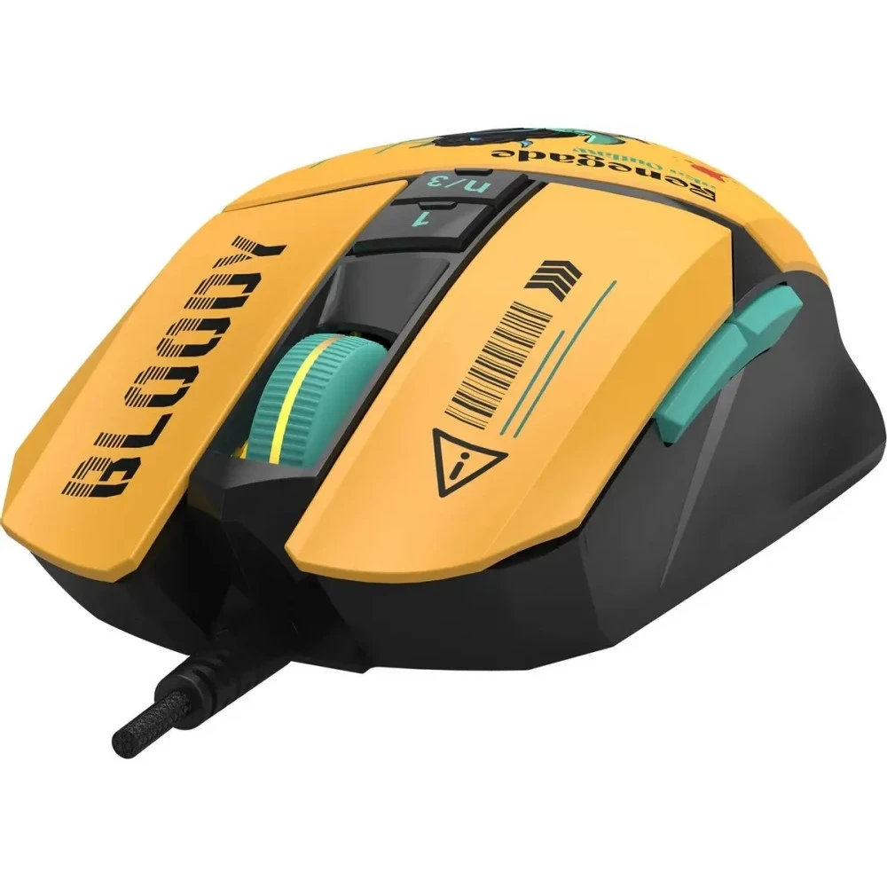 Мышь Bloody W63 Max Renegade Yellow Sunset W63 MAX/ RENEGADE SUNSET ACTIVATED Игровые, Проводная