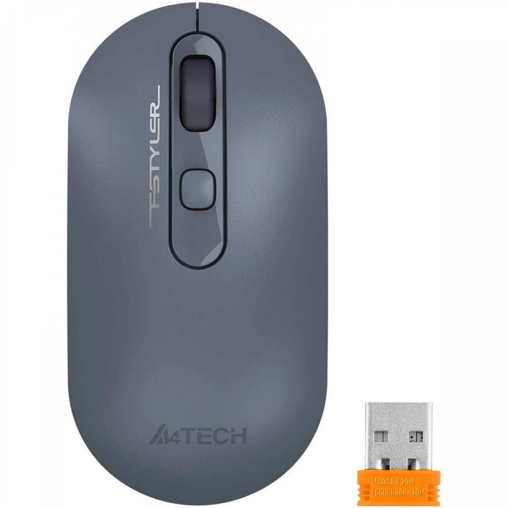 Мышь A4Tech Fstyler FG-20-AshBlue FG20/ASH BLUE Бюджетные, Беспроводная