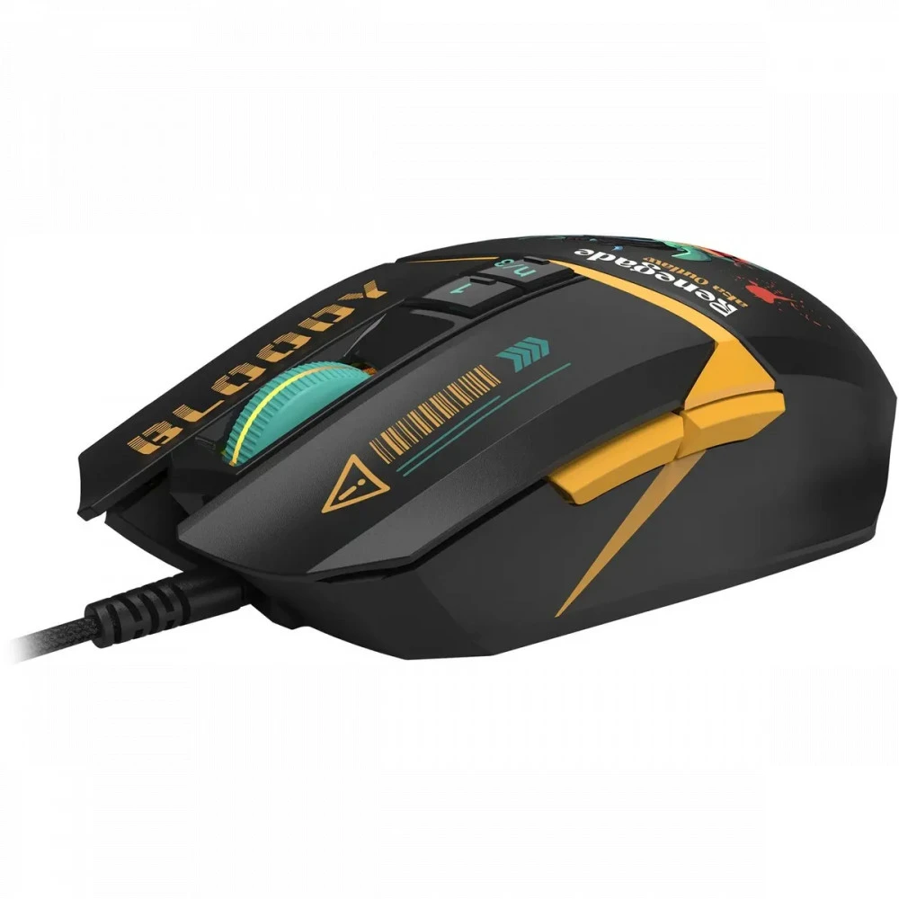Мышь Bloody W63Max Renegade Black Midnight SAVAGE W63 MAX/ RENEGADE MIDNIGHT ACTIVATED Игровые, Проводная