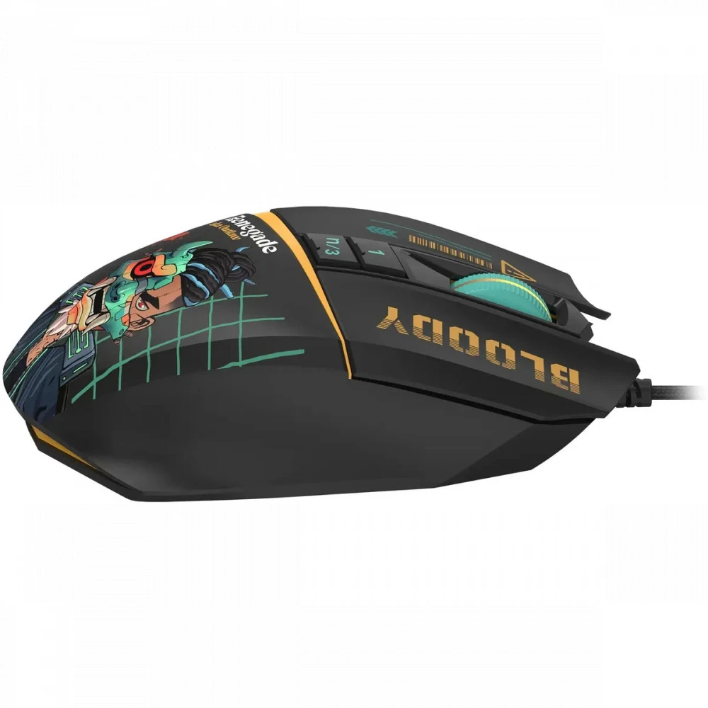Мышь Bloody W63Max Renegade Black Midnight SAVAGE W63 MAX/ RENEGADE MIDNIGHT ACTIVATED Игровые, Проводная