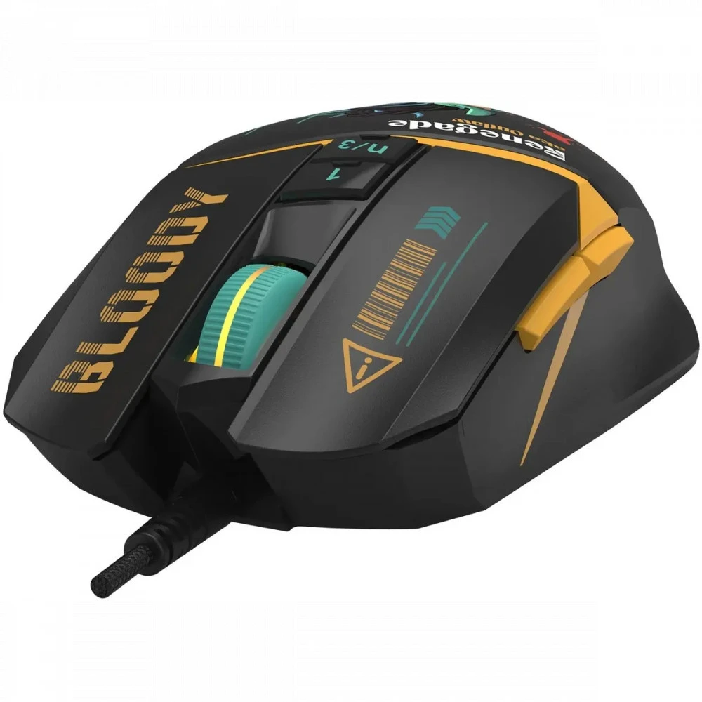 Мышь Bloody W63Max Renegade Black Midnight SAVAGE W63 MAX/ RENEGADE MIDNIGHT ACTIVATED Игровые, Проводная