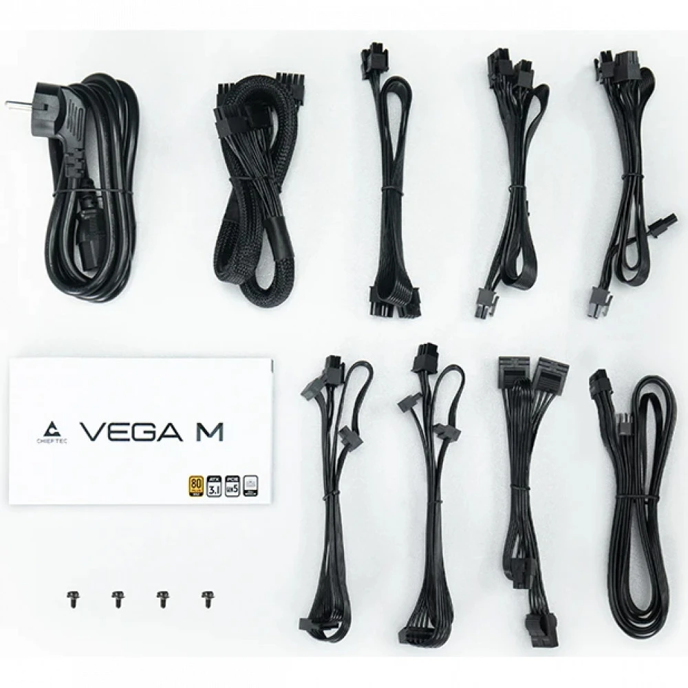 Блок питания Chieftec Vega M PPG-750-C 750 Вт, 80+ Gold