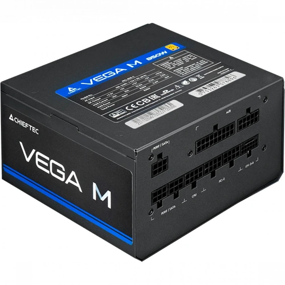 Блок питания Chieftec Vega M PPG-850-C 850 Вт, 80+ Gold