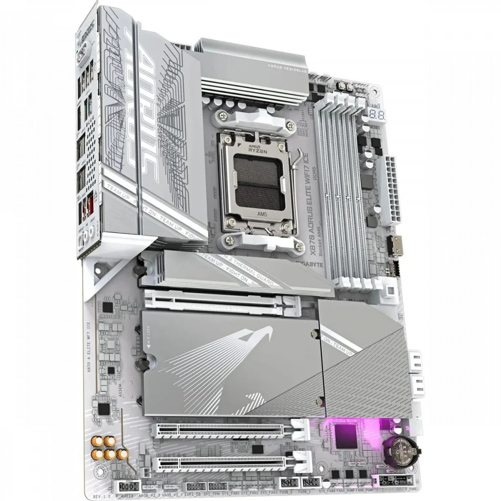 Материнская плата Gigabyte X870E A ELITE WF7 ICE ATX, AMD AM5