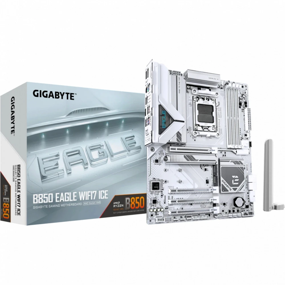 Материнская плата Gigabyte B850 EAGLE WF7 ICE ATX, AMD AM5