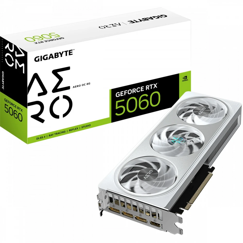 Видеокарта Gigabyte GeForce RTX 5060 AERO OC 8Gb GV-N5060AERO OC-8GD 8 ГБ