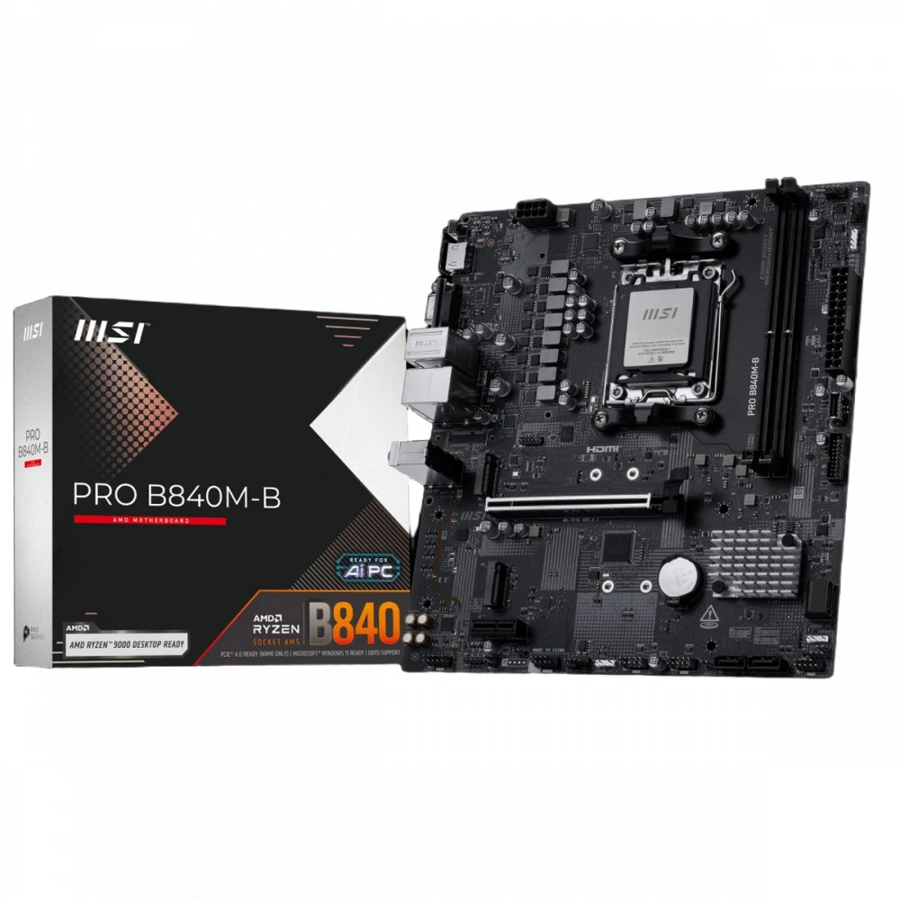 Материнская плата MSI PRO B840M-B ATX, AMD AM5