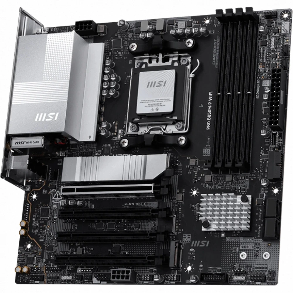 Материнская плата MSI PRO B850M-P WIFI Micro-ATX, AMD AM5