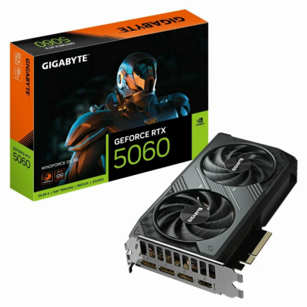 Видеокарта Gigabyte GeForce RTX™ 5060 GV-N5060EAGLE OC-8GD 1.0 8 ГБ