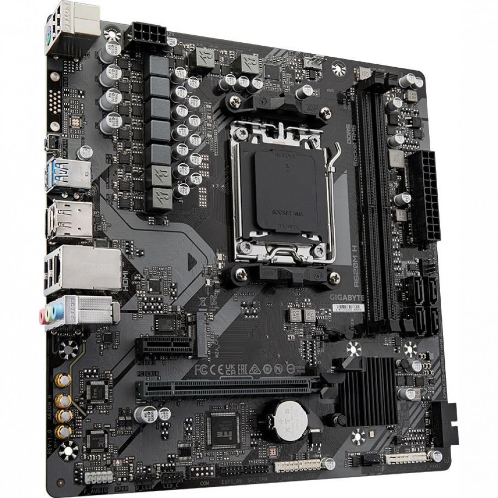 Материнская плата Gigabyte A620M H 2.0 Micro-ATX, AMD AM5
