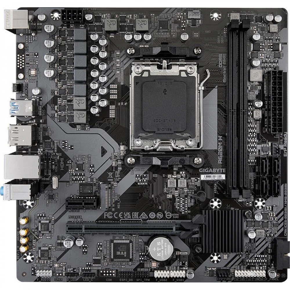 Материнская плата Gigabyte A620M H 2.0 Micro-ATX, AMD AM5