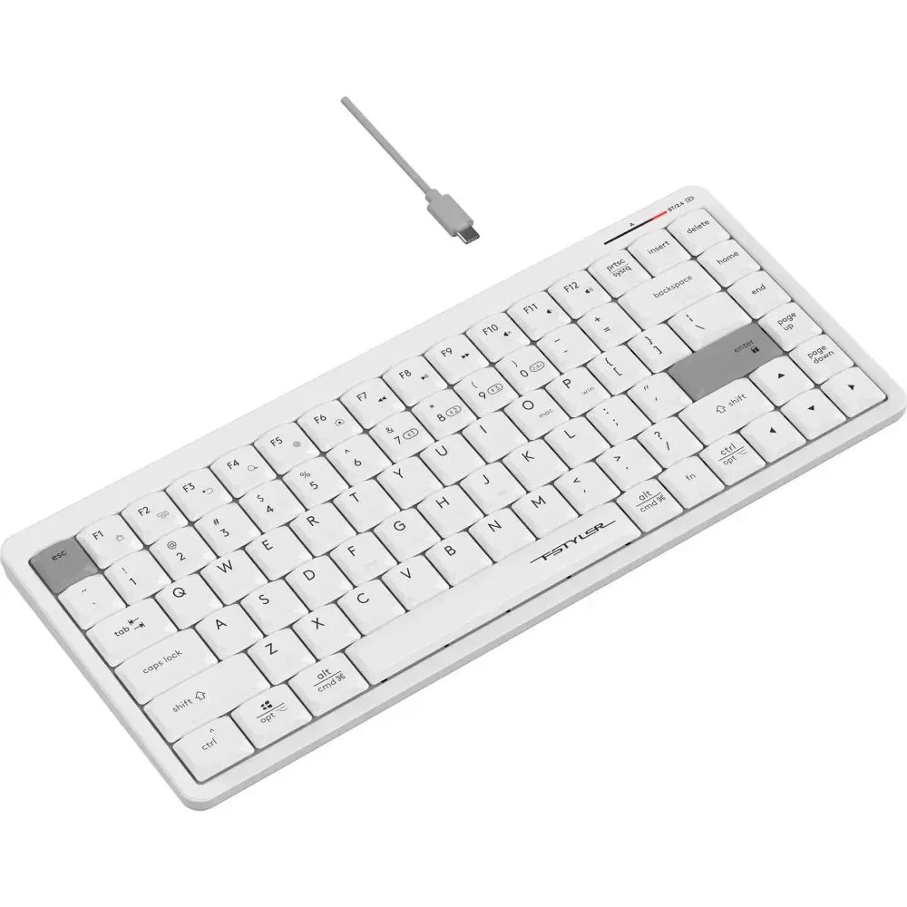 Клавиатура A4Tech Fstyler FBX53C White Беспроводная, Bluetooth