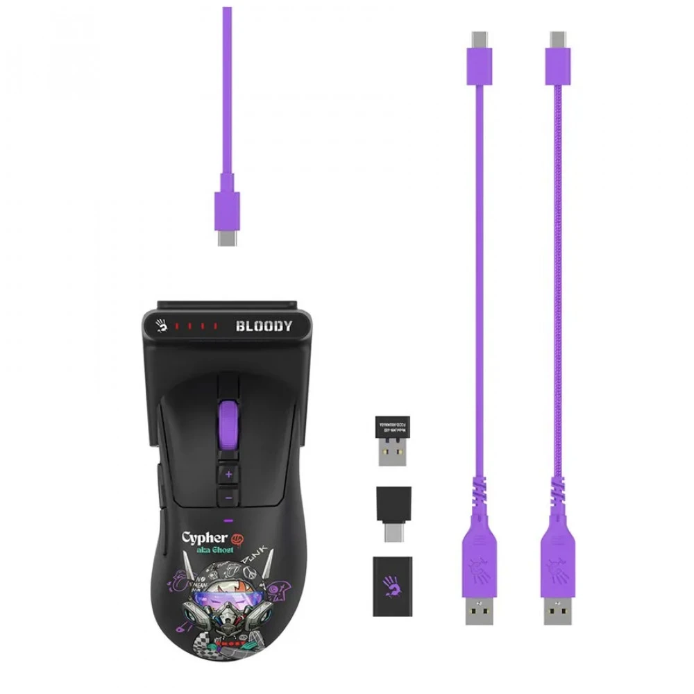 Мышь Bloody R73 Ultra Duo Cypher Ghost Игровые, Беспроводная