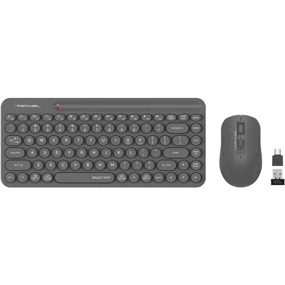 Клавиатура + мышь A4Tech Клавиатура+мышь беспроводная A4tech Fstyler FG3200 Air 2 Grey