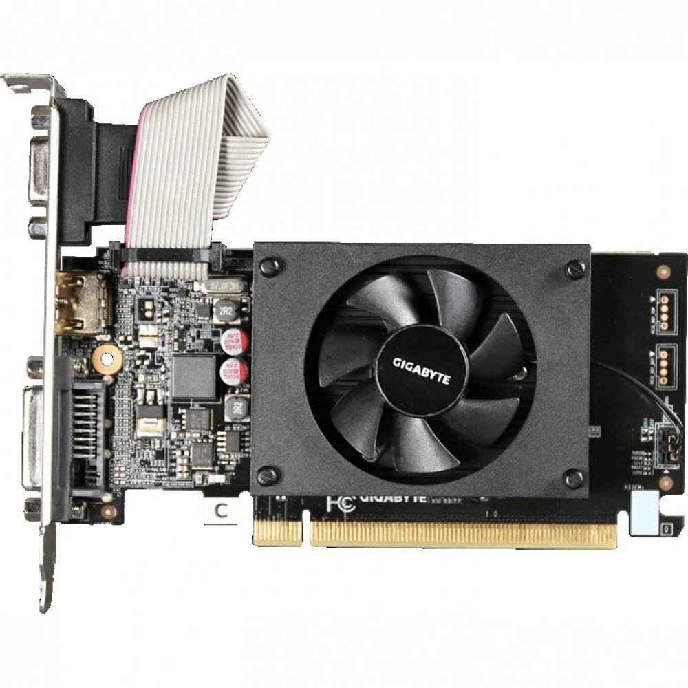 Видеокарта Gigabyte GeForce GT 710 Gigabyte 2Gb GV-N710D3-2GL Rev2.0 2 ГБ