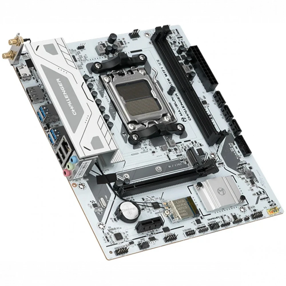 Материнская плата Maxsun Challenger B650M WIFI ICE MS-Challenger B650M WIFI ICE Micro-ATX, AMD AM5
