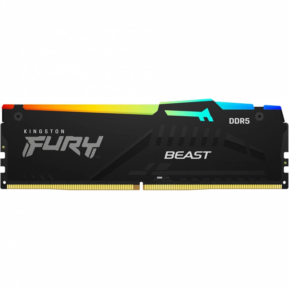 ОЗУ Kingston Fury Beast DDR5 RGB KF556C40BBAK2-128 DIMM, DDR5, 128 Гб (2 х 64 Гб), 5600 МГц