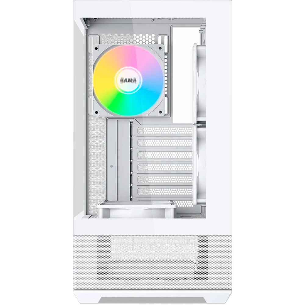 Корпус Sama V40 White V40-WHADA6X1-GL Mid-Tower