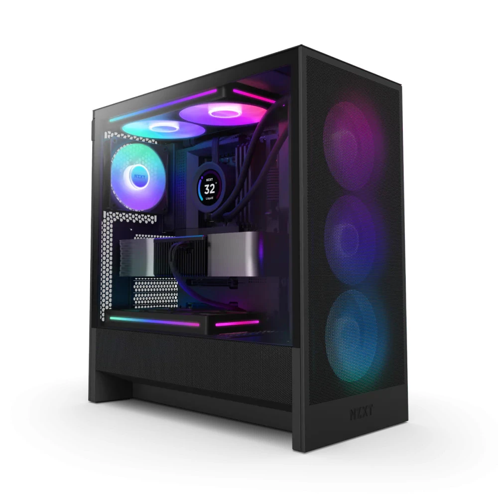 Корпус NZXT H5 Flow 2024 RGB Black CC-H52FB-R1 Mid-Tower
