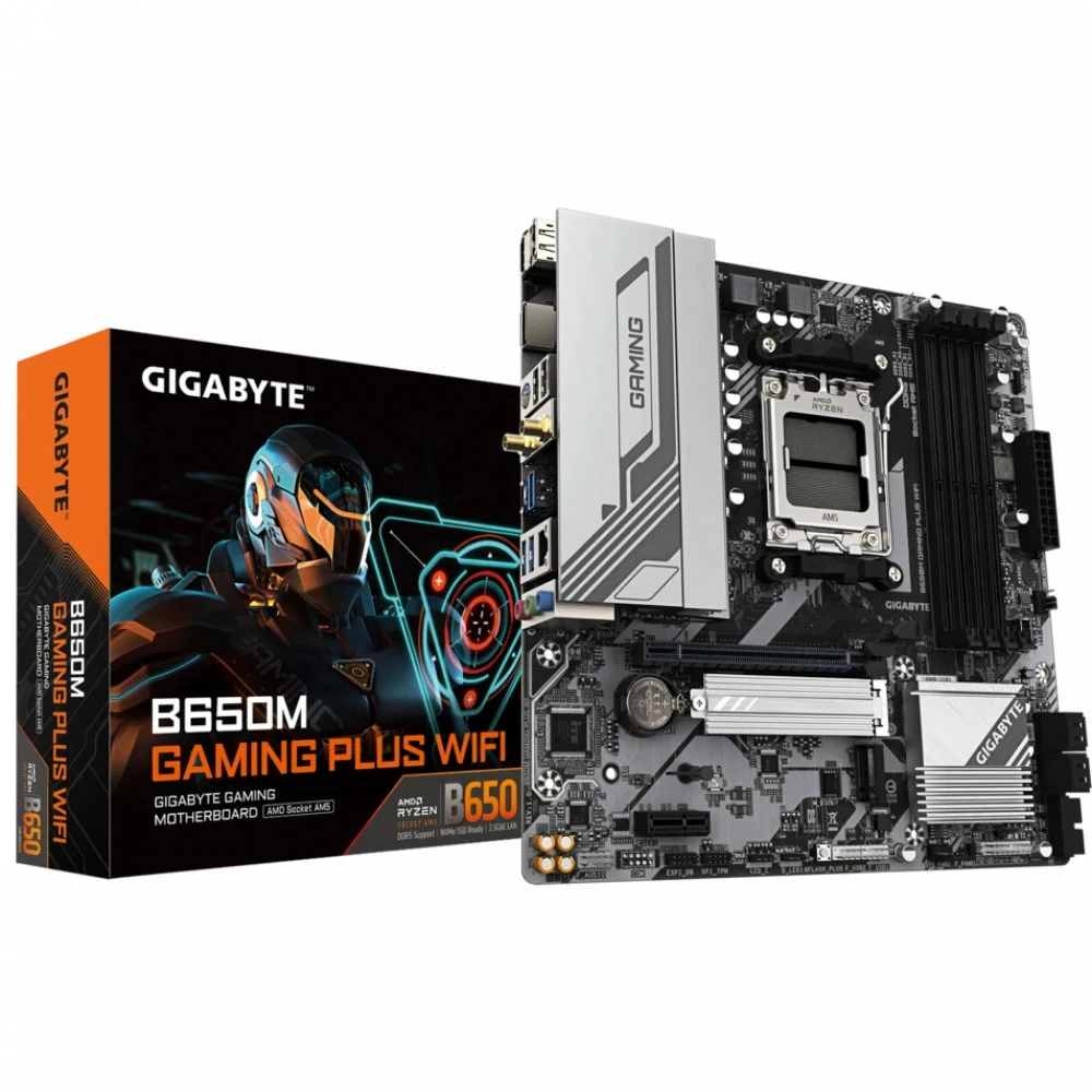 Материнская плата Gigabyte B650M GAMING PLUS WIFI B650M GAMING PLUS WIFI_Gigabyte Micro-ATX, AMD AM5