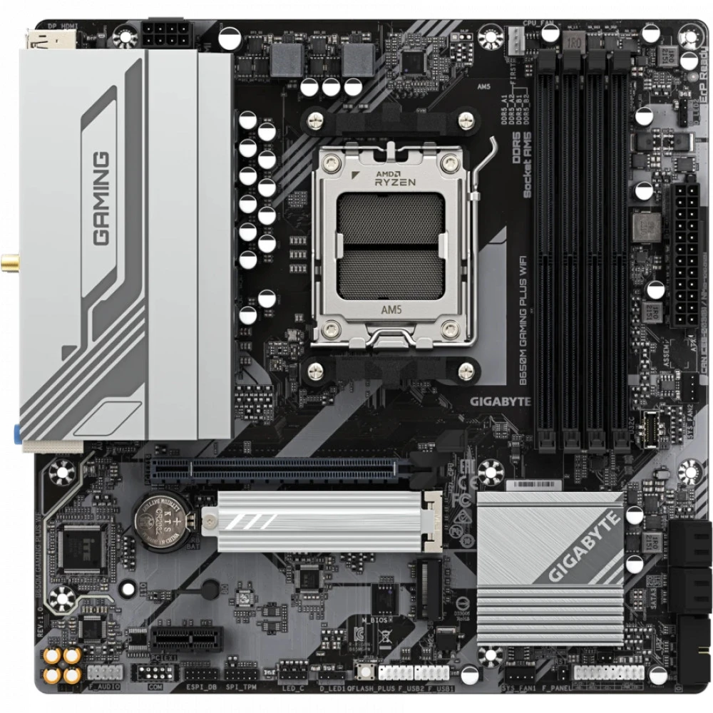 Материнская плата Gigabyte B650M GAMING PLUS WIFI B650M GAMING PLUS WIFI_Gigabyte Micro-ATX, AMD AM5
