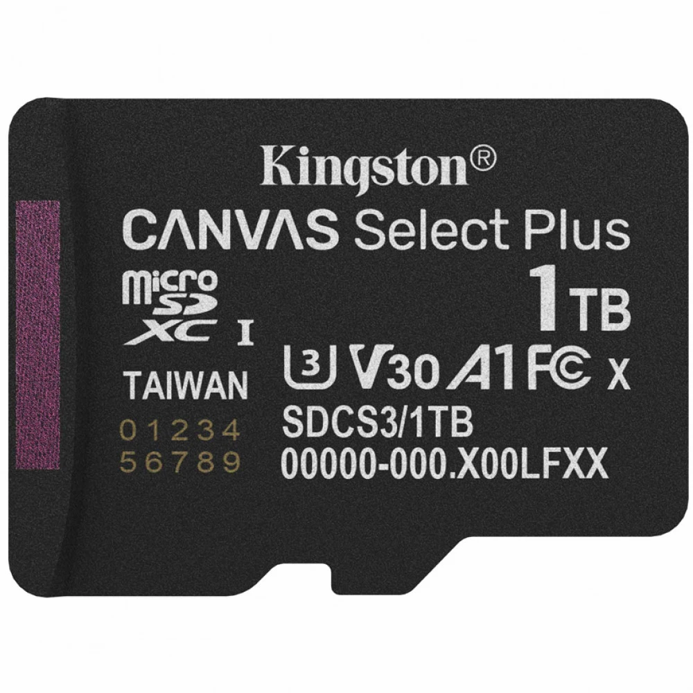 Флеш (Flash) карты Kingston Canvas Select Plus A1 U3 V30 SDCS3/1TBSP 1 ТБ