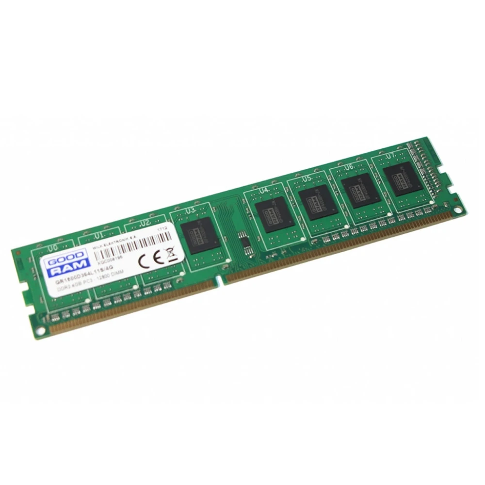 ОЗУ GoodRam 4GB PC3-12800 GR1600D364L11S/4G DIMM, DDR3, 4 Гб, 1600 МГц