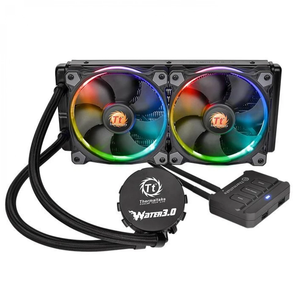 Система охлаждения Thermaltake Water 3.0 Riing RGB 240 CL-W107-PL12SW-A Для процессора