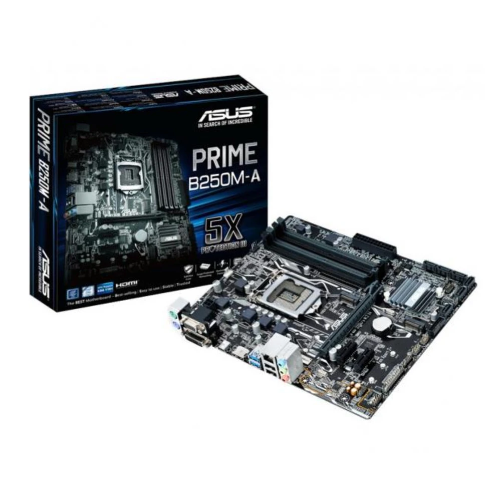 Материнская плата Asus Prime B250M-A 90MB0SR0-M0EAY0 Micro-ATX, LGA 1151
