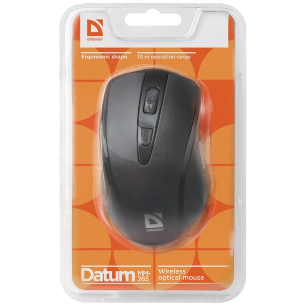 Мышь Defender DATUM MM-265 52265 Бюджетные, Беспроводная