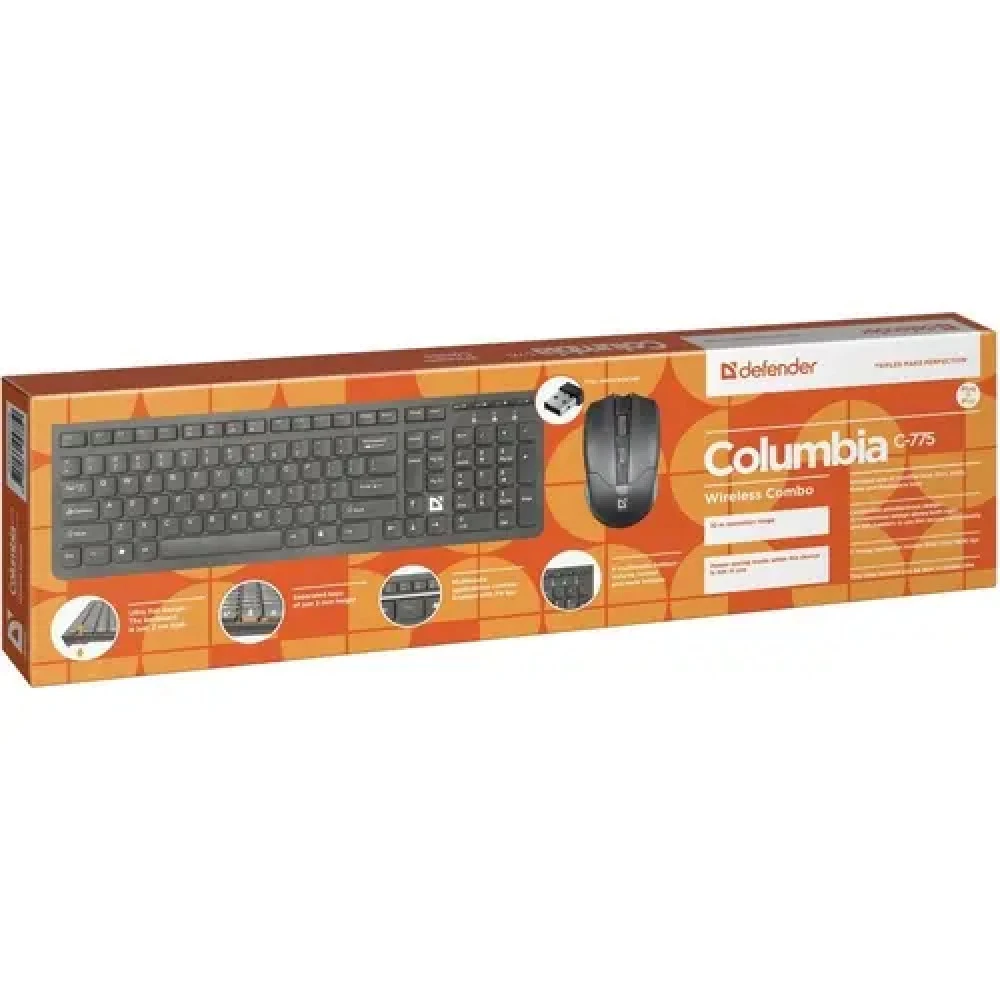 Клавиатура + мышь Defender Columbia C-775 RU 45775