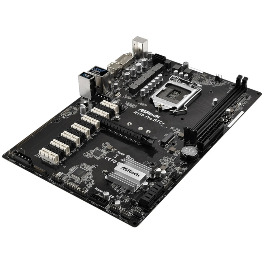 Материнская плата ASRock H110 PRO BTC+ H110PROBTC+ ATX, LGA 1151