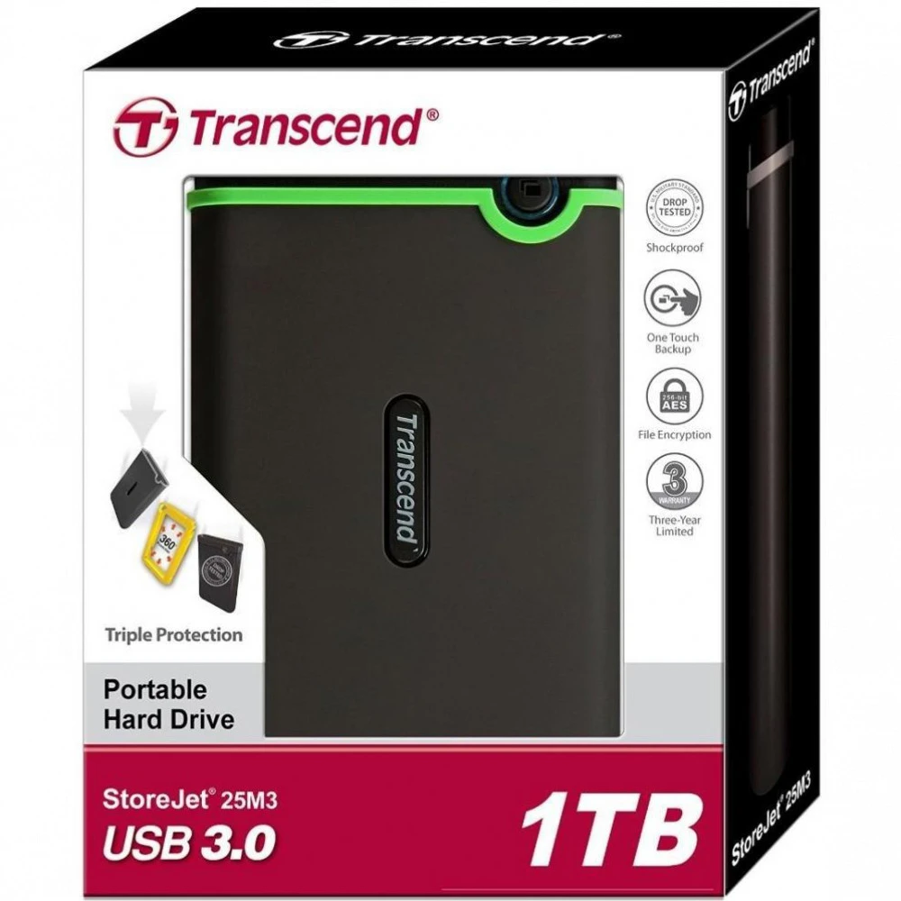 Внешние накопители Transcend StoreJet 25M3 TS1TSJ25M3S 1 ТБ