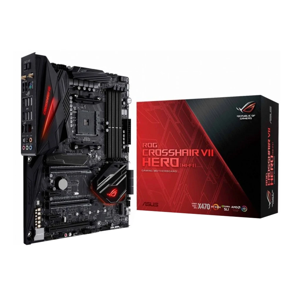 Материнская плата Asus ROG CROSSHAIR VII HERO (WI-FI) ATX, AMD AM4