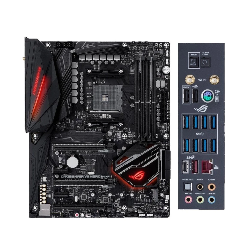 Материнская плата Asus ROG CROSSHAIR VII HERO (WI-FI) ATX, AMD AM4
