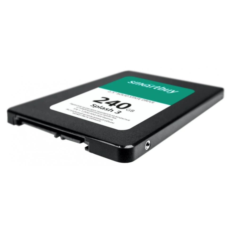 Жесткий диск SmartBuy SSD 240Gb Splash 3 SB240GB-SPLH3-25SAT3 SSD (твердотельные), 240 ГБ, 2.5 дюйма, SATA