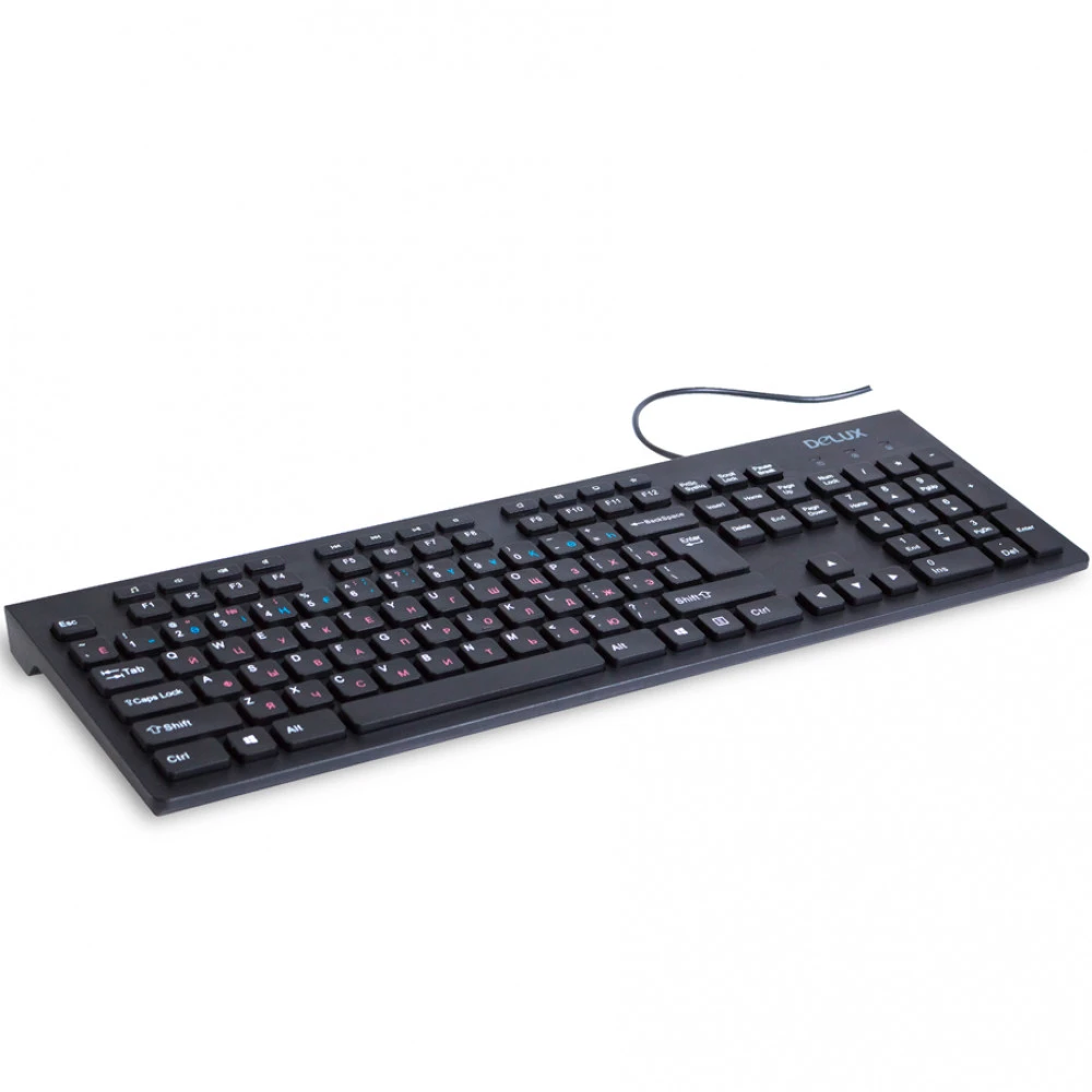 Клавиатура Deluxe DLK-180UB Проводная, USB