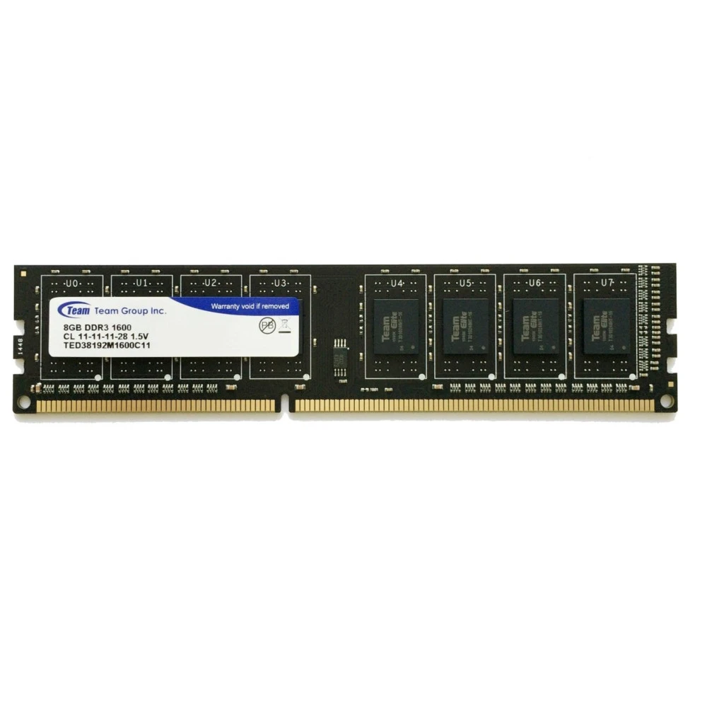 ОЗУ Team Group DDR3 8Gb 1600MHz DDR3 TED38G1600C1101 DIMM, DDR3, 8 Гб, 1600 МГц