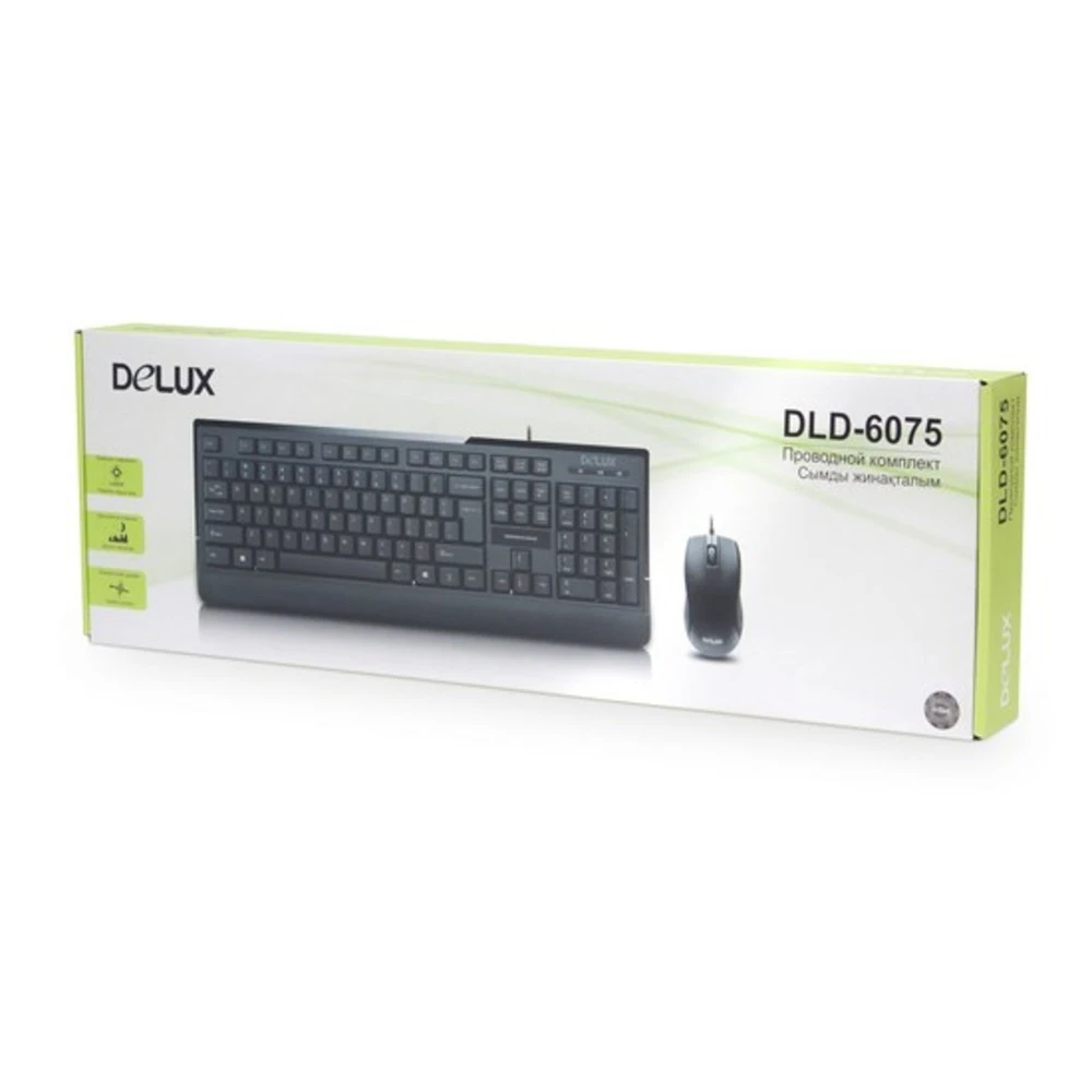 Клавиатура + мышь Delux DLD-6075OUB