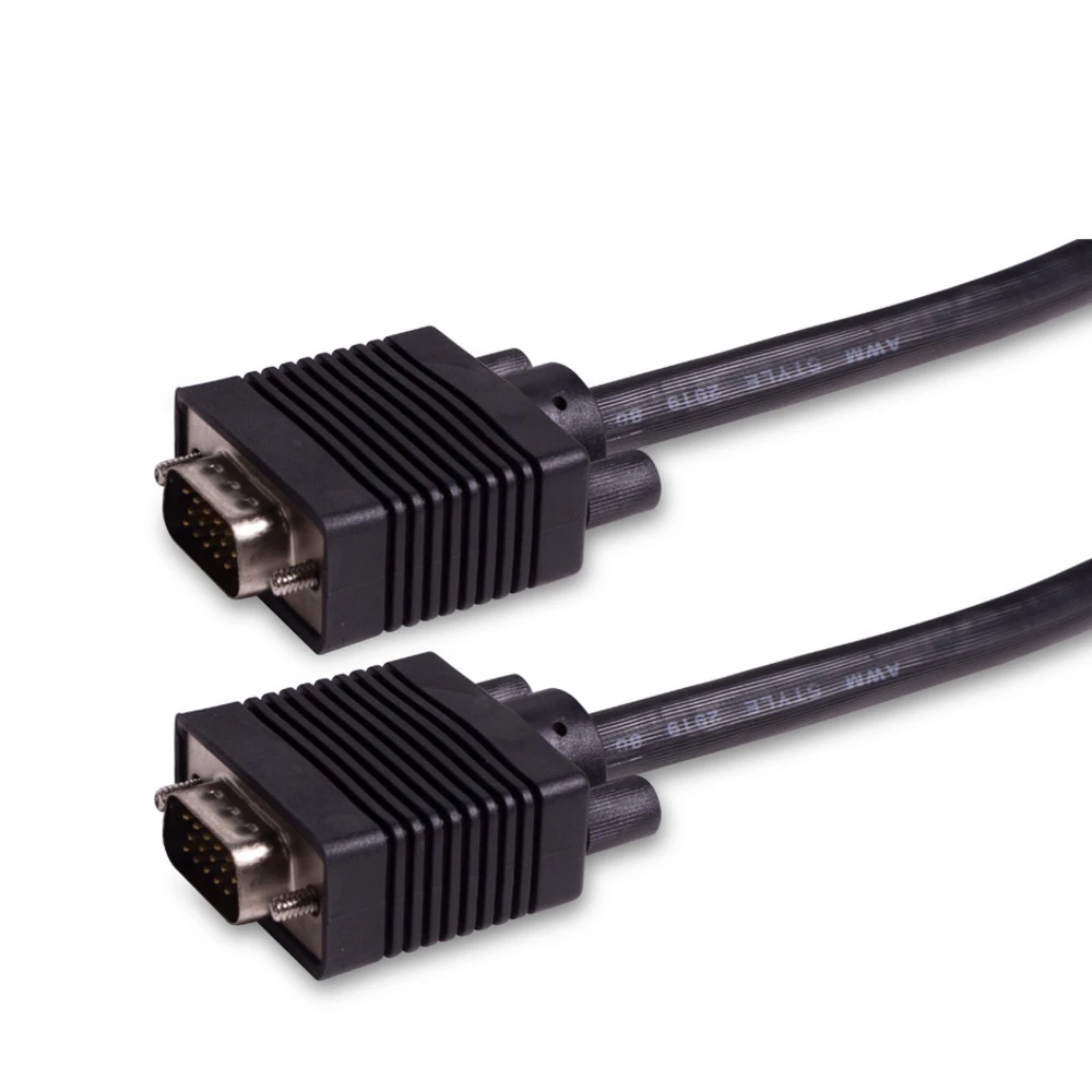 Кабель интерфейсный iPower VGA 15M/15M 10 метров VGA-15M/15M-10 D-SUB (VGA) - D-SUB (VGA)