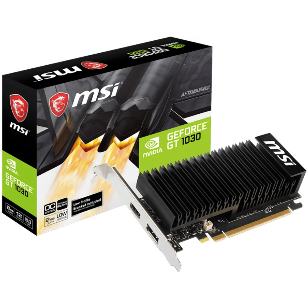 Видеокарта MSI GeForce GT 1030 2GHD4 LP OC 2 ГБ